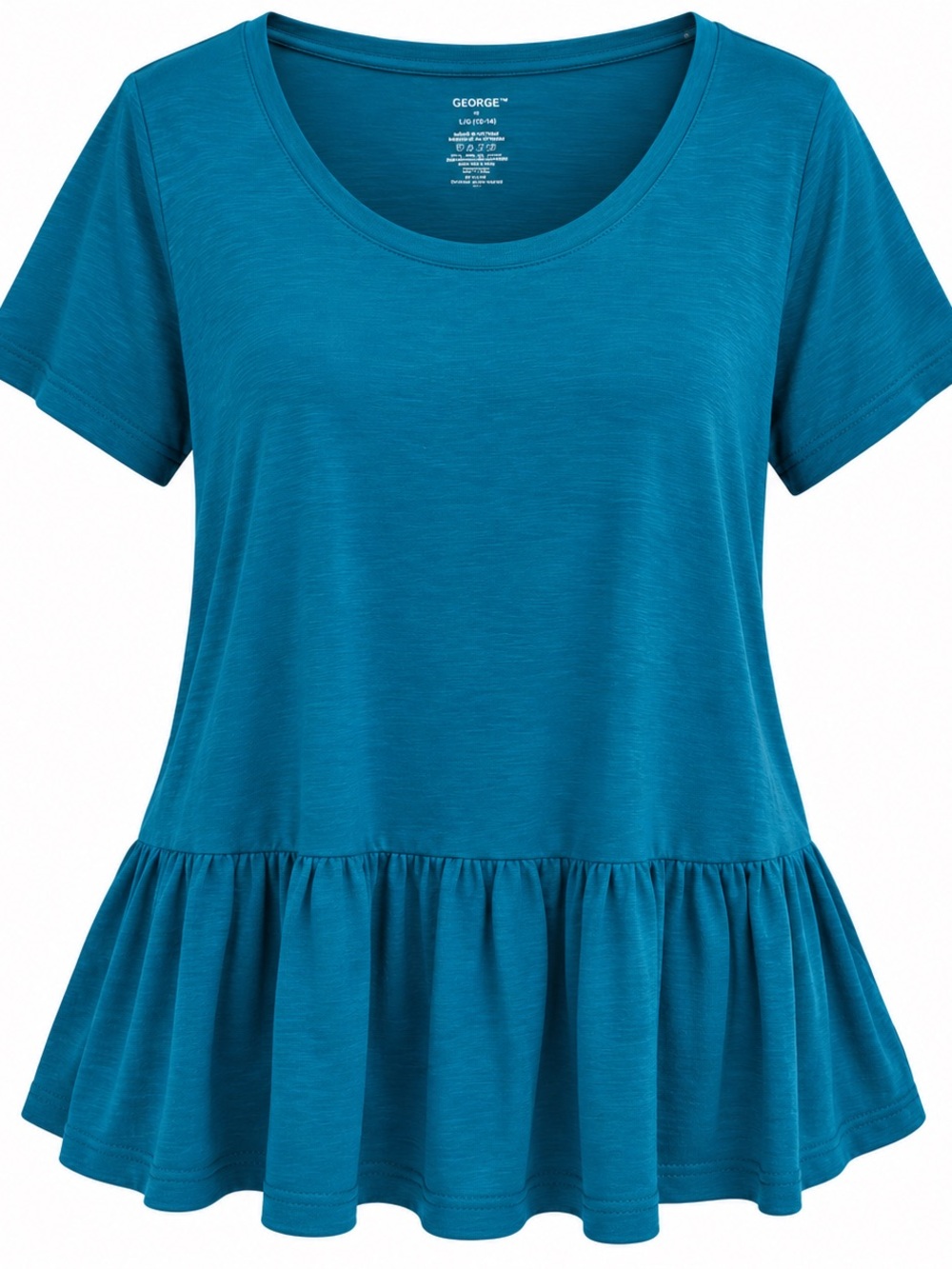 George Teal Short-Sleeve Peplum Tunic